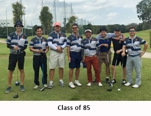 Class of 85 - Golfing on Founder's Day